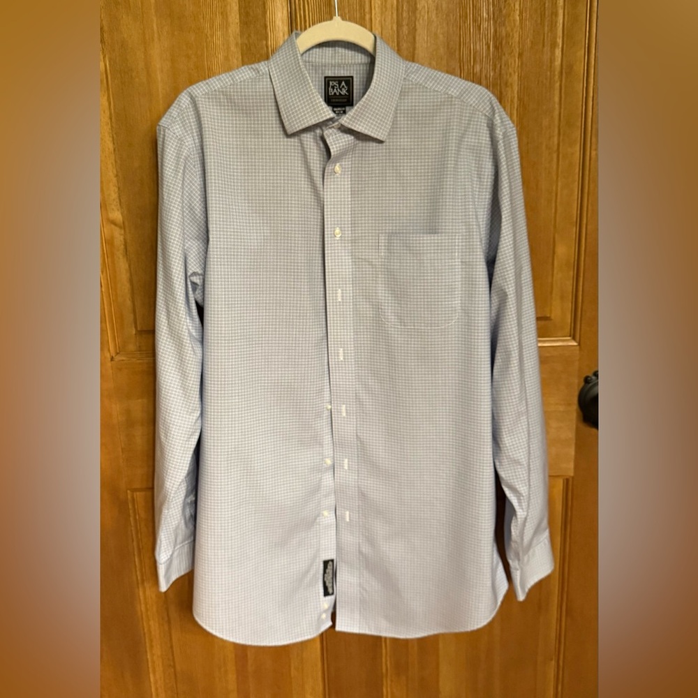 Jos. A. Bank Blue Dress Shirt Tailored‎ Fit